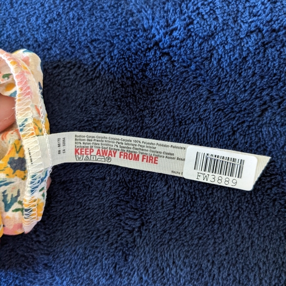 NWOT Free People Say It To Me Bodysuit Orange Floral Print Black Lace - Picture 4 of 9